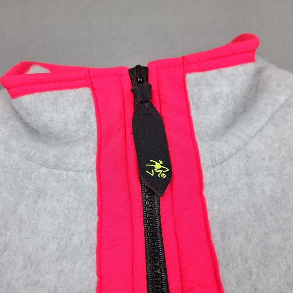 Vintage Ocean Pacific Fleece Jacket Mens Medium Colorblock Neon Ski Patch 90s EC - Picture 3 of 14